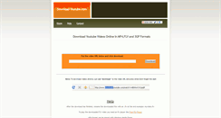 Desktop Screenshot of download-youtube.com